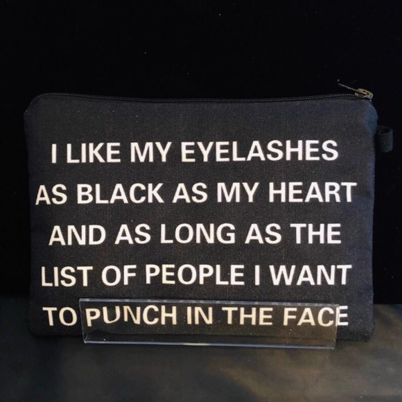 Macabre Makeup Bag: I Like My Eyelashes As Black … - Picture 1 of 9
